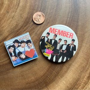 Vintage New Kids on the Block Official Fan Club Pin